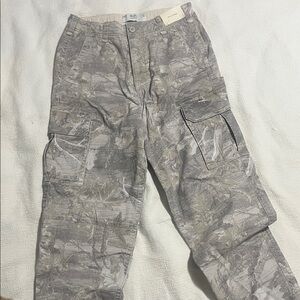 Hollister Gray Camouflage Cargo Pants